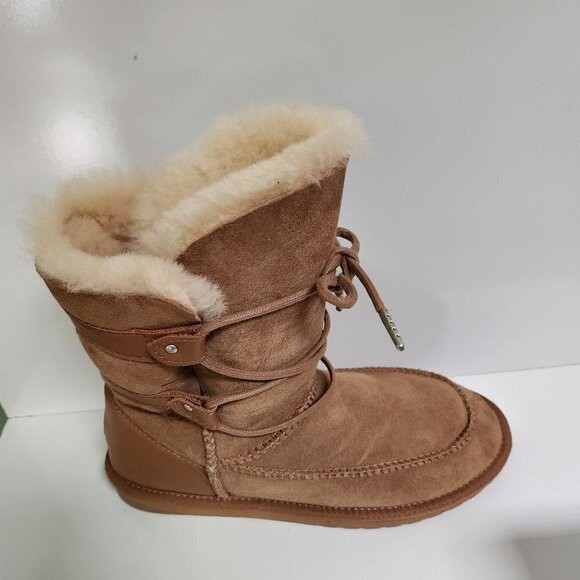 EMU Australia NIB Delegate 100% Sheepskin Boots Chestnut W11263 Size 10W - Picture 2 of 11